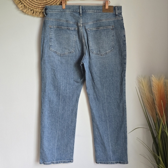 Madewell, New, The '90s Straight Leg Rondell Wash Jeans, Size 32 Petite 32P - Picture 8 of 15
